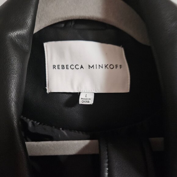 Rebecca Minkoff Vegan Moto Jacket - Size L - Picture 6 of 7